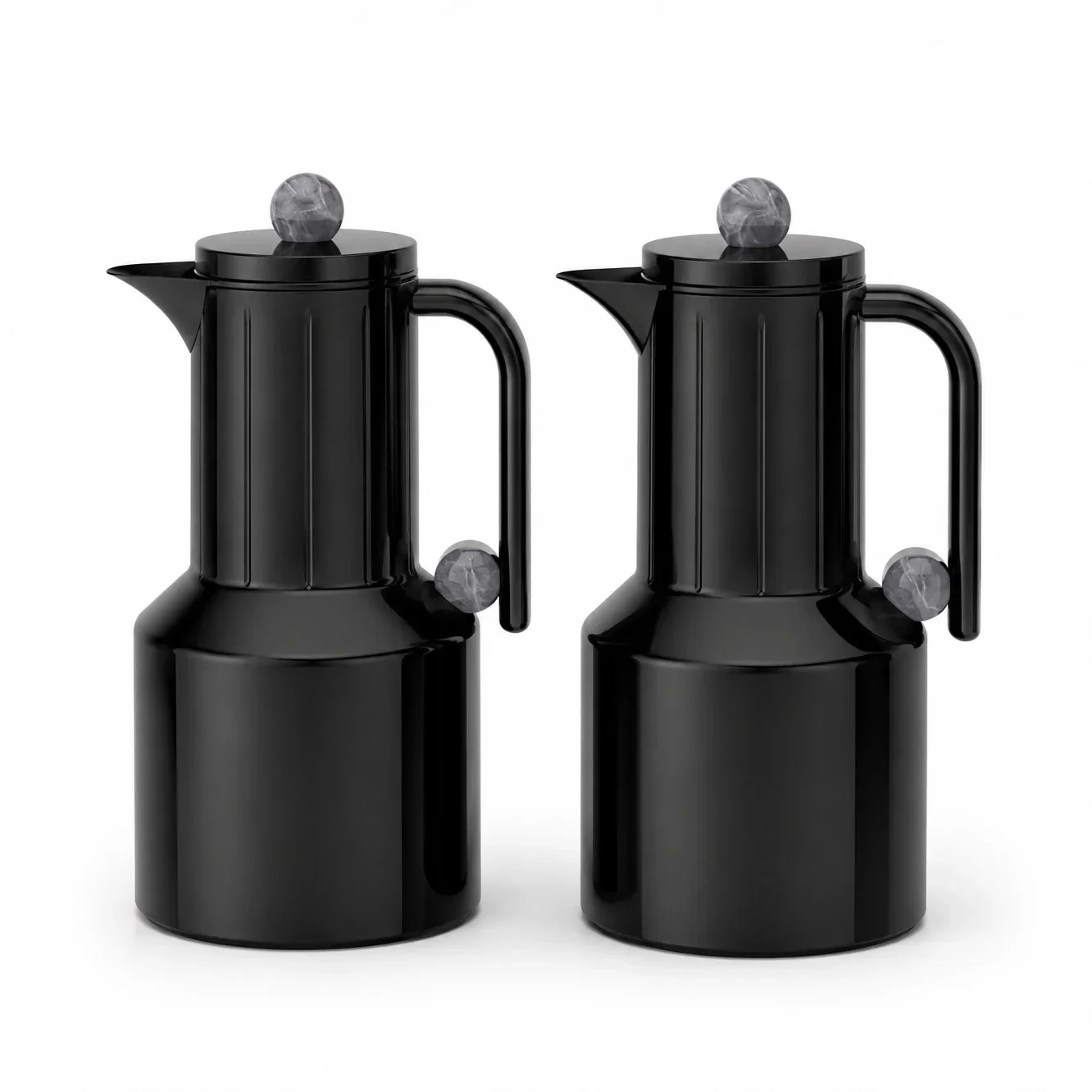 Regal Vacuum Flask 2 Pieces Set – 1L + 1L – Light Coffee with Wooden Finish / Champagne Gold with Wooden Finish / Jet Black with Grey Finish - Image 5