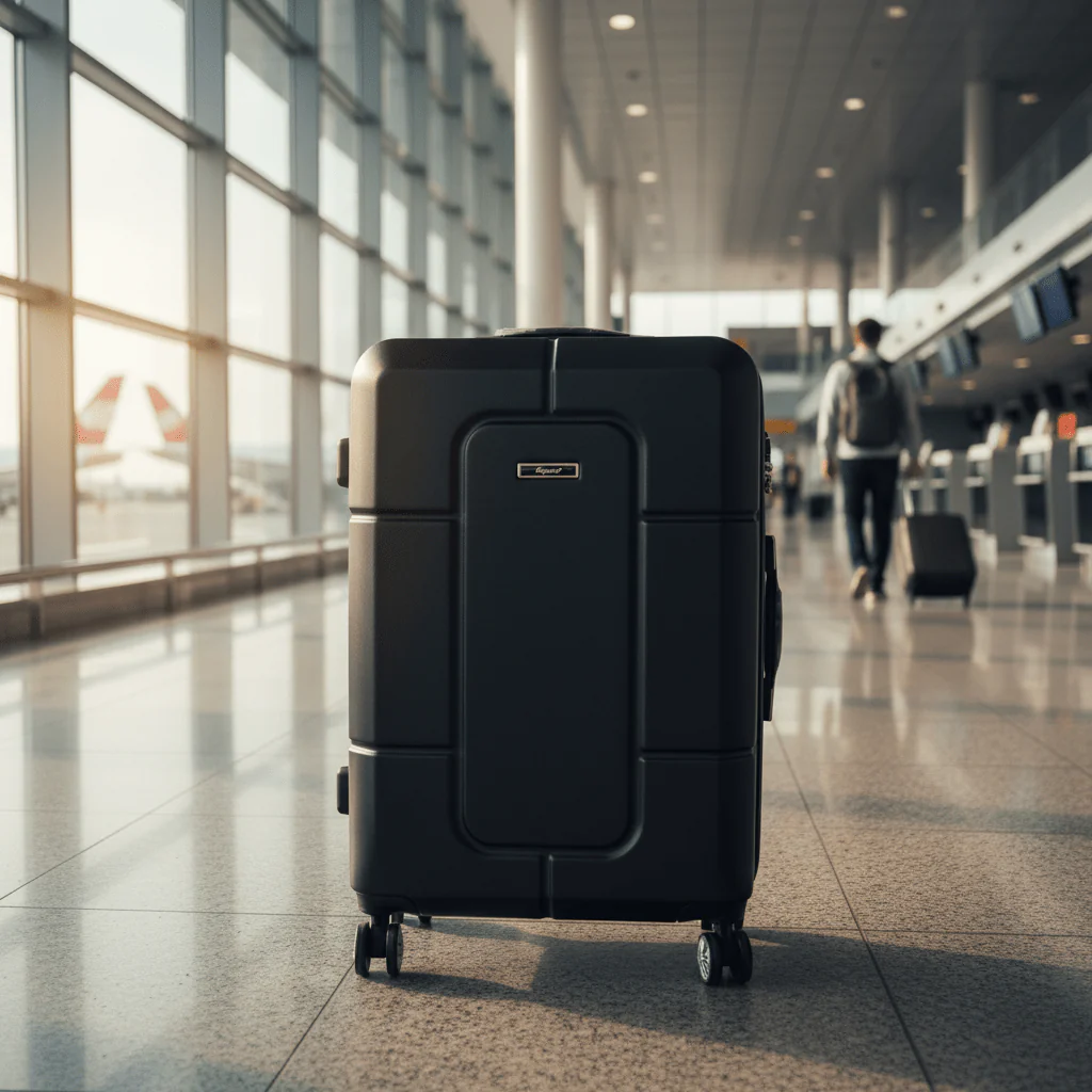 Regency Hard Shell PP Trolley Bag –| Black | 4-Wheel Spinner | 26 Inch | - Image 3