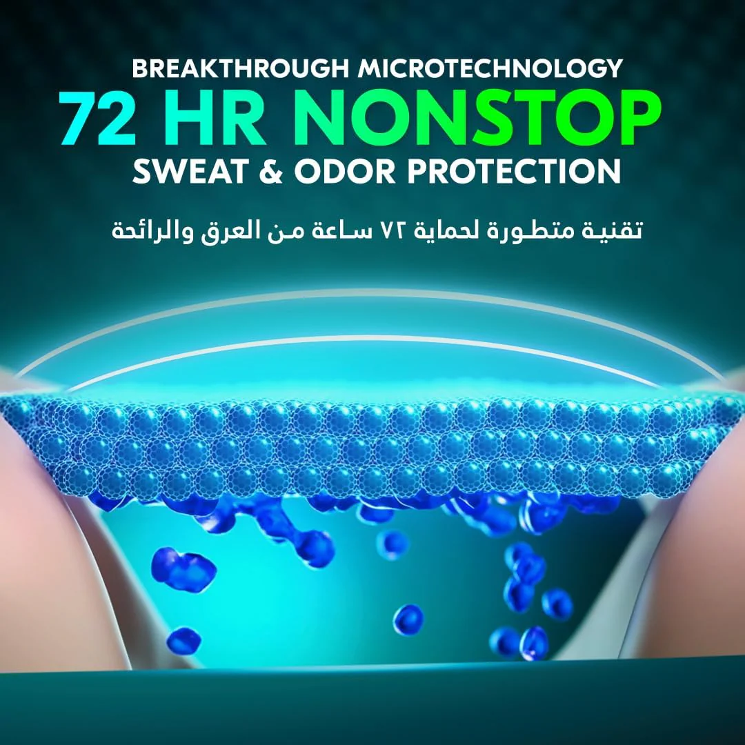 Rexona Men Antiperspirant Deodorant Roll On, 72 hour sweat & odor protection*, Antibacterial + Invisible, with MotionSense technology-50ML - Image 5