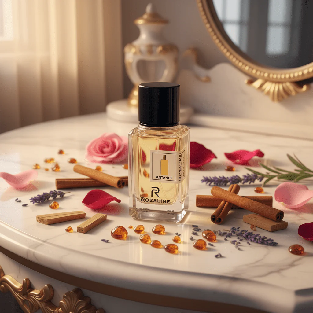 Rosaline Antance Eau de Parfum 100ml – Luxury Floral & Woody Fragrance for Women | Long-Lasting Natural Spray | Inspired Version | Inspired Version | - Image 4