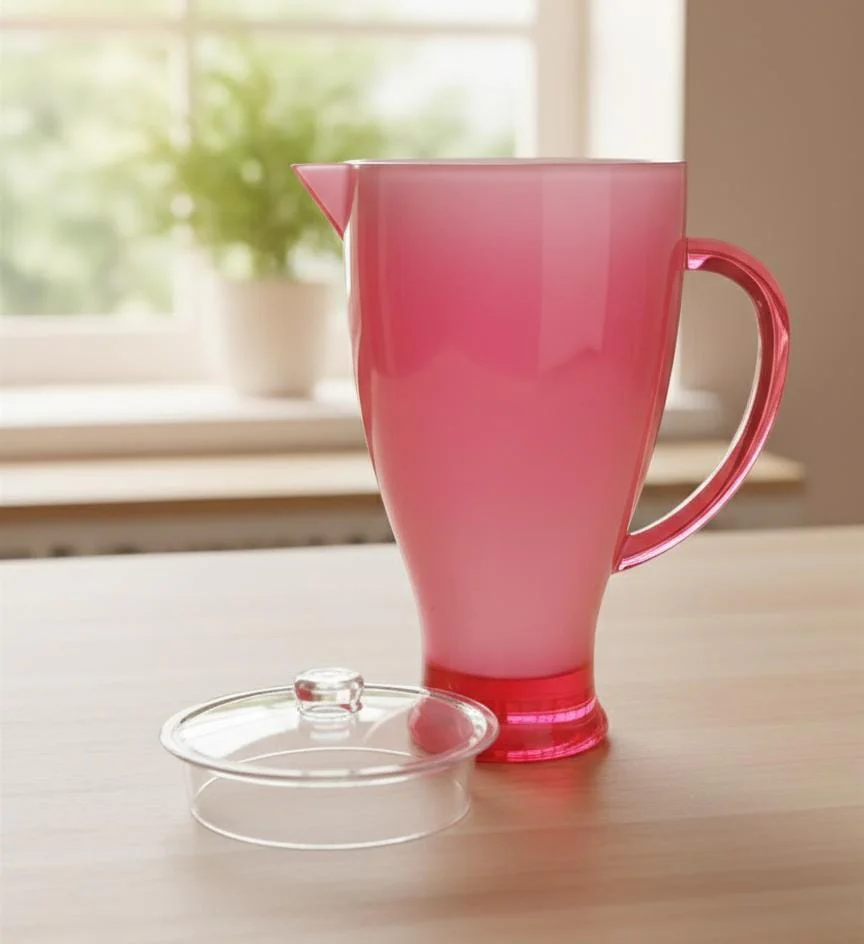 Royalford 2.1 Litre Acrylic Jug Pink Color β Durable, Transparent & Great for Juices and Water - Image 2