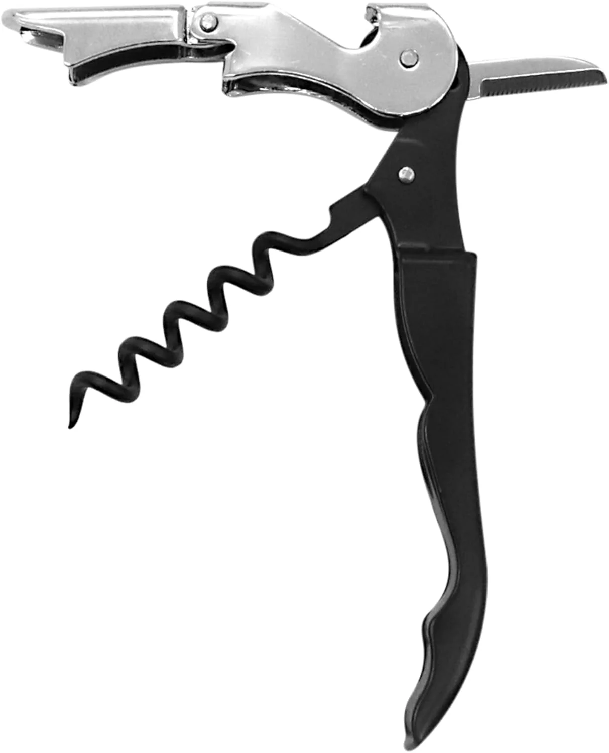 Royalford 3-in-1 Corkscrew Wine Opener – Carbon Steel Multi-Function Tool (RF12953)