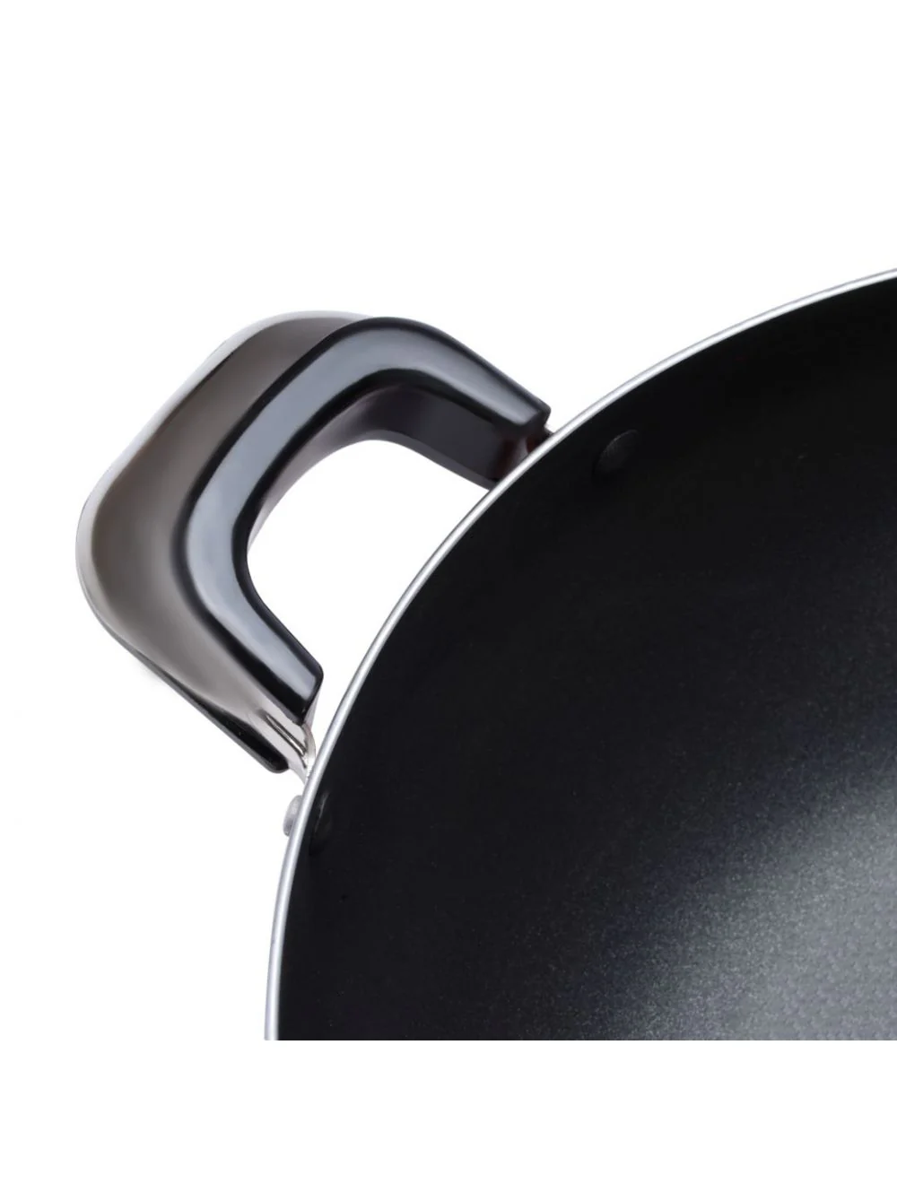 ROYALFORD 3 Layer Non-Stick Coating Kadai 30cm x 9.5cm, Heat Resistant Handle - Image 4