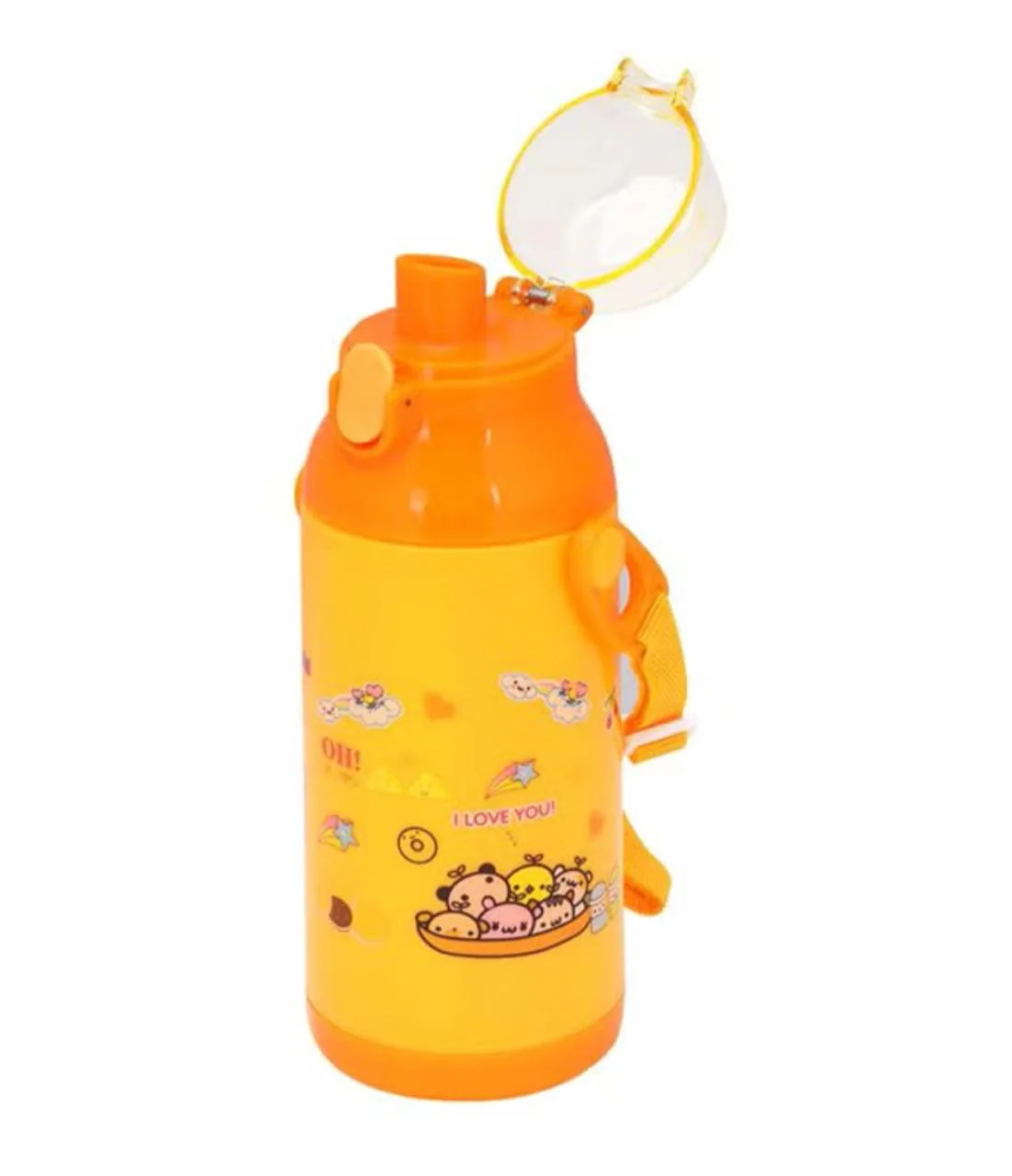 Royalford Plastic Waterbottle 350ml, Durable & Leakproof, Suitable for Hot&Cold Drinks, Eco-Friendly Material, Yellow- RF6420YL - Image 2