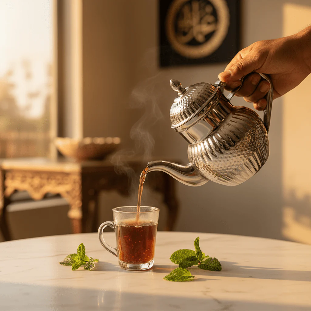 Royalford Silver Stainless Steel Arabic Tea Kettle 600ml / 1000ml – Mirror-Polished Ornate Design | Traditional Dallah Style | Ideal for Home, Majlis & Hospitality Gifting - Image 2
