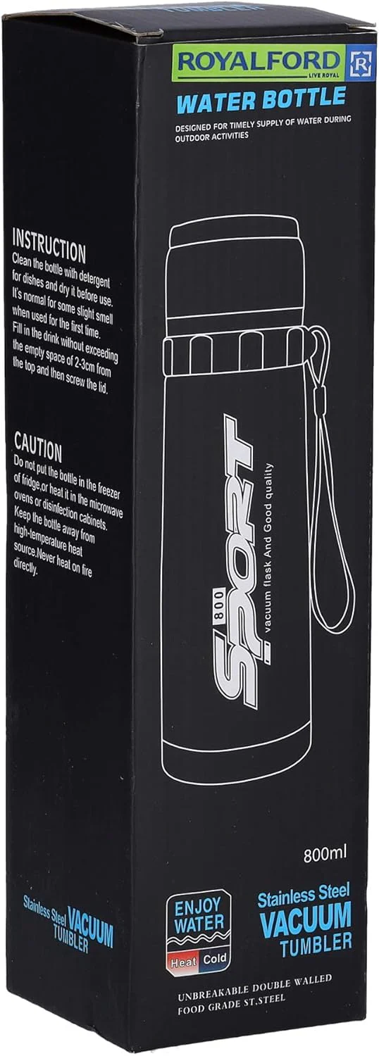 Royalford Stainless Steel Vacuum Bottle, RF9460-800ML - Image 5