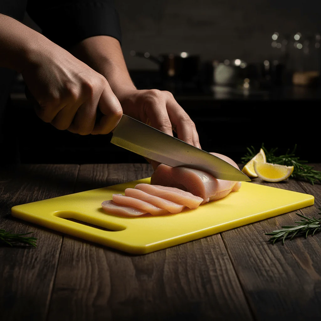 Royalford Professional Yellow Cutting Board | BPA-Free Polymer | 29.5 x 19.5 cm - Image 4