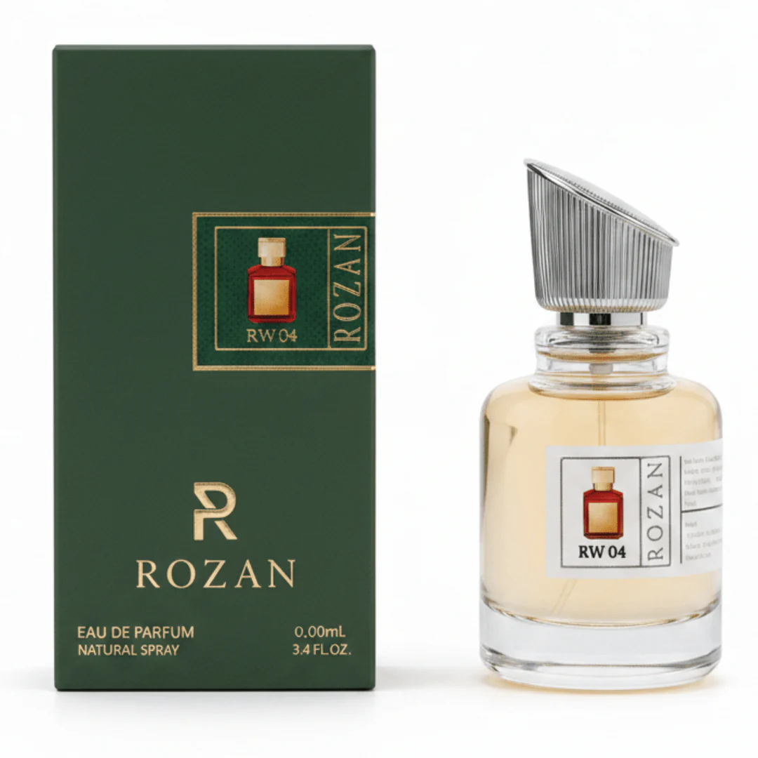 Rozan RW04 Eau de Parfum 100ml – Oriental Floral Fragrance for Women & Men | Inspired by Baccarat Rouge 540 | Natural Spray | Inspired Version |