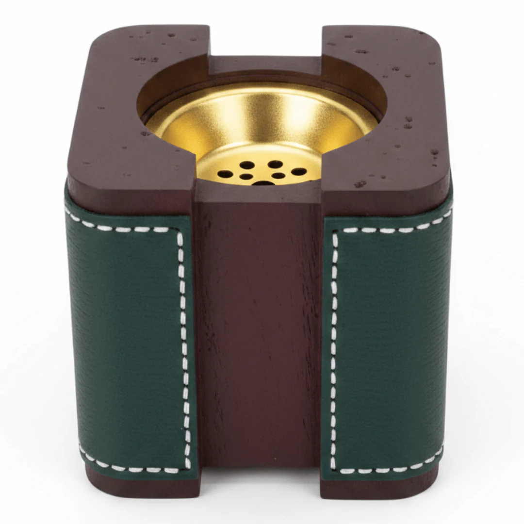 Green & Brown Chalk Incense Burner| 10×10 cm