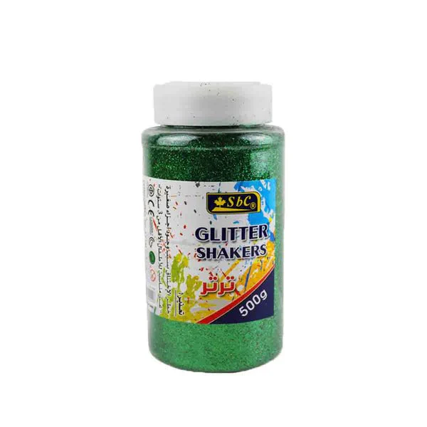 SBC Glitter Shakers 500g Green