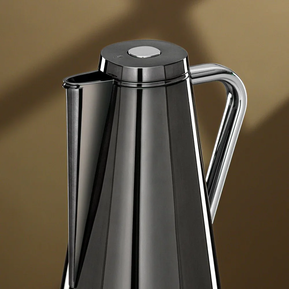 Almarjan Vacuum Flask Set 0.7L + 1L Gun Black & Silver - Image 2