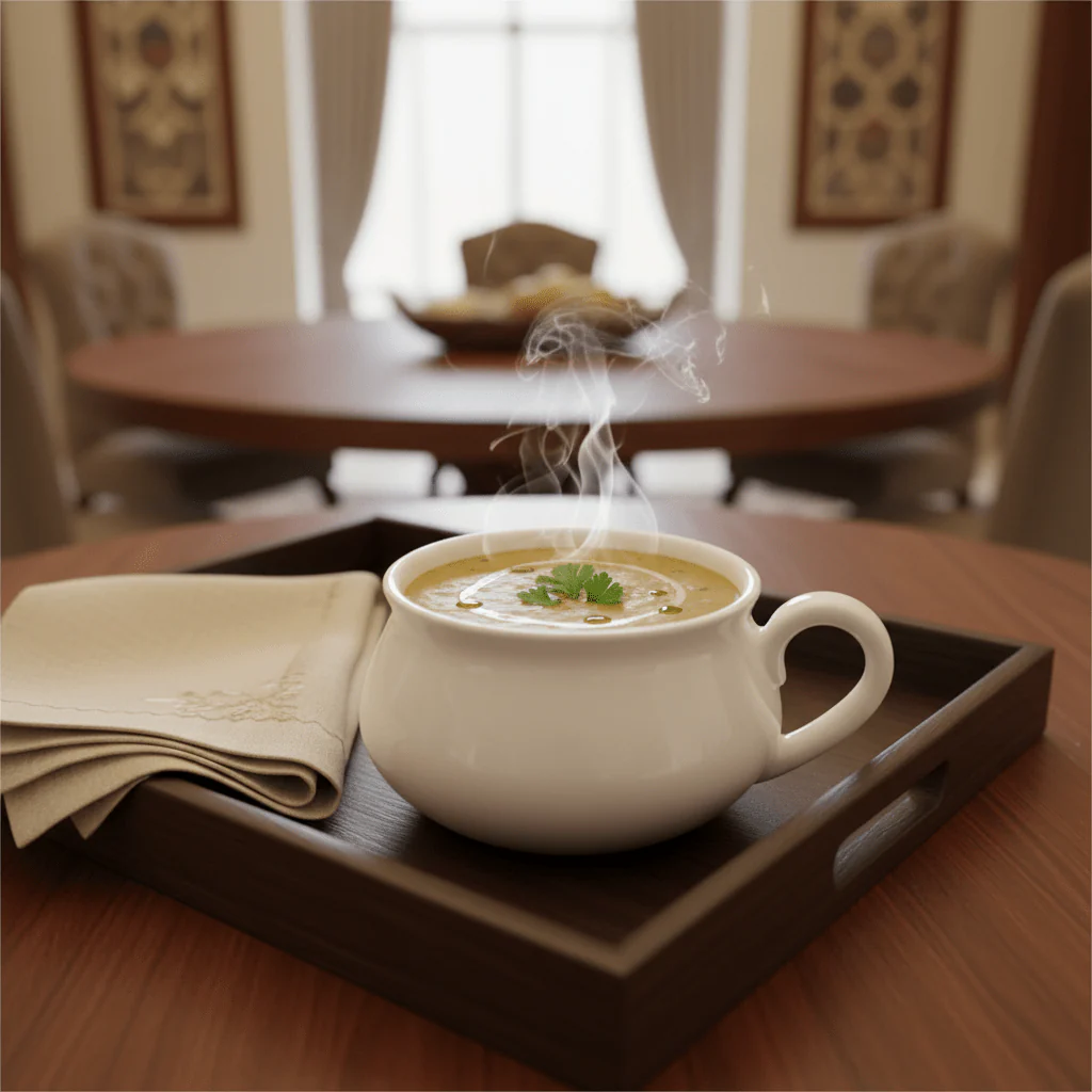 Serveware Premium White Melamine Soup Mug with Handle 9×6 cm Comfortable Grip Design - Image 2