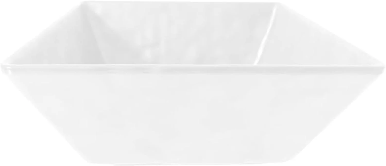 Servewell Melamine Horeca Hammered Square Bowl-24.1CM-(3.5L)-White