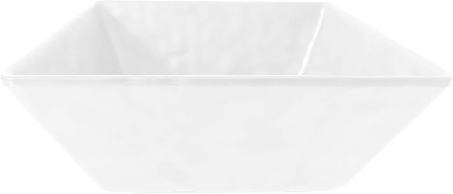 Servewell Melamine Horeca Hammered Square Bowl-20CM-White