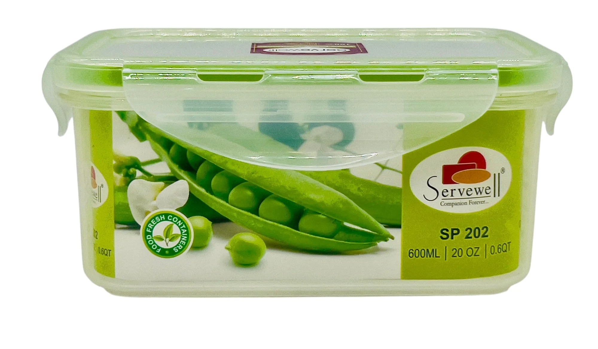 SERVEWELL Rectangular Food Container 600ml- SF9133