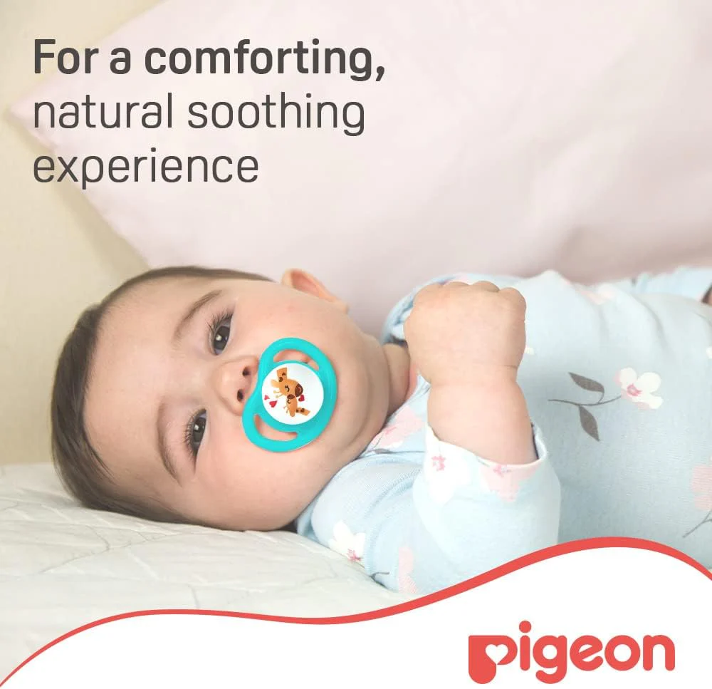 Pigeon Minilight Pacifier, Ultra Light Weight, Soft Silicone Nipple, More Air Flow, BPA Free, L Size for Unisex, 12+ Months, Clear - Image 4
