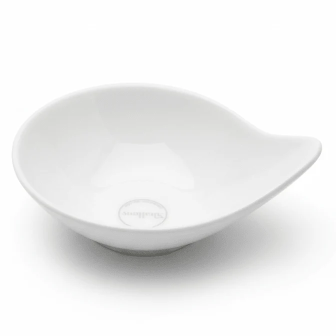 Shallow White Ceramic Dish Bowl – 10 × 4 cm Wide Serving Dish for Snacks, Salads & Side Portions