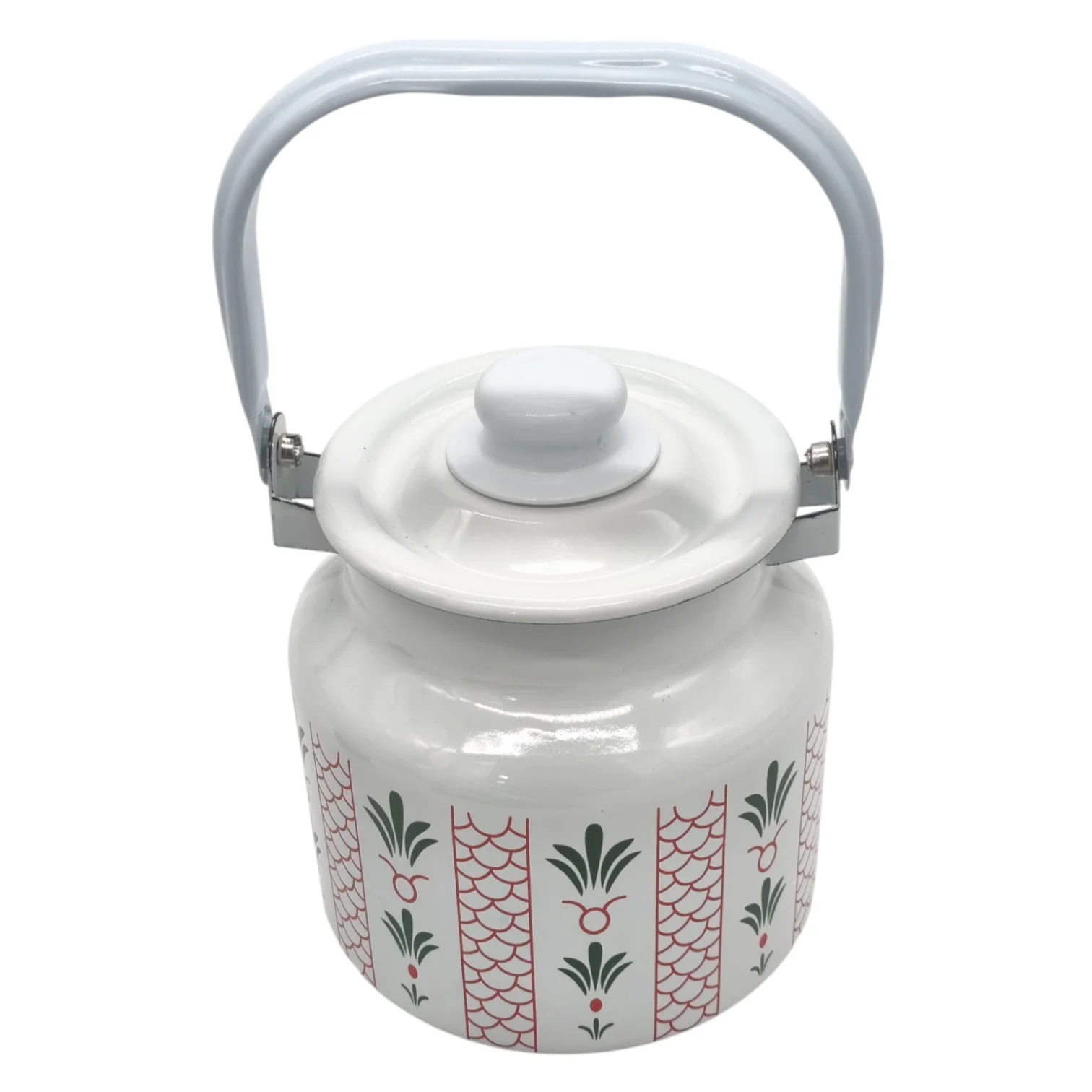 Simba Enamel Milk Can With Lid & Handle Oil Can Milk-2000ML - Image 2
