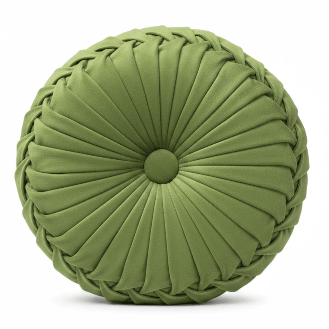 Smock Pillow Velvet Cushion - 38cm - Grey / Ceram / Teal Blue / Kakhi / Navy Blue / Lime Green / Light Blue / Rose - Image 9