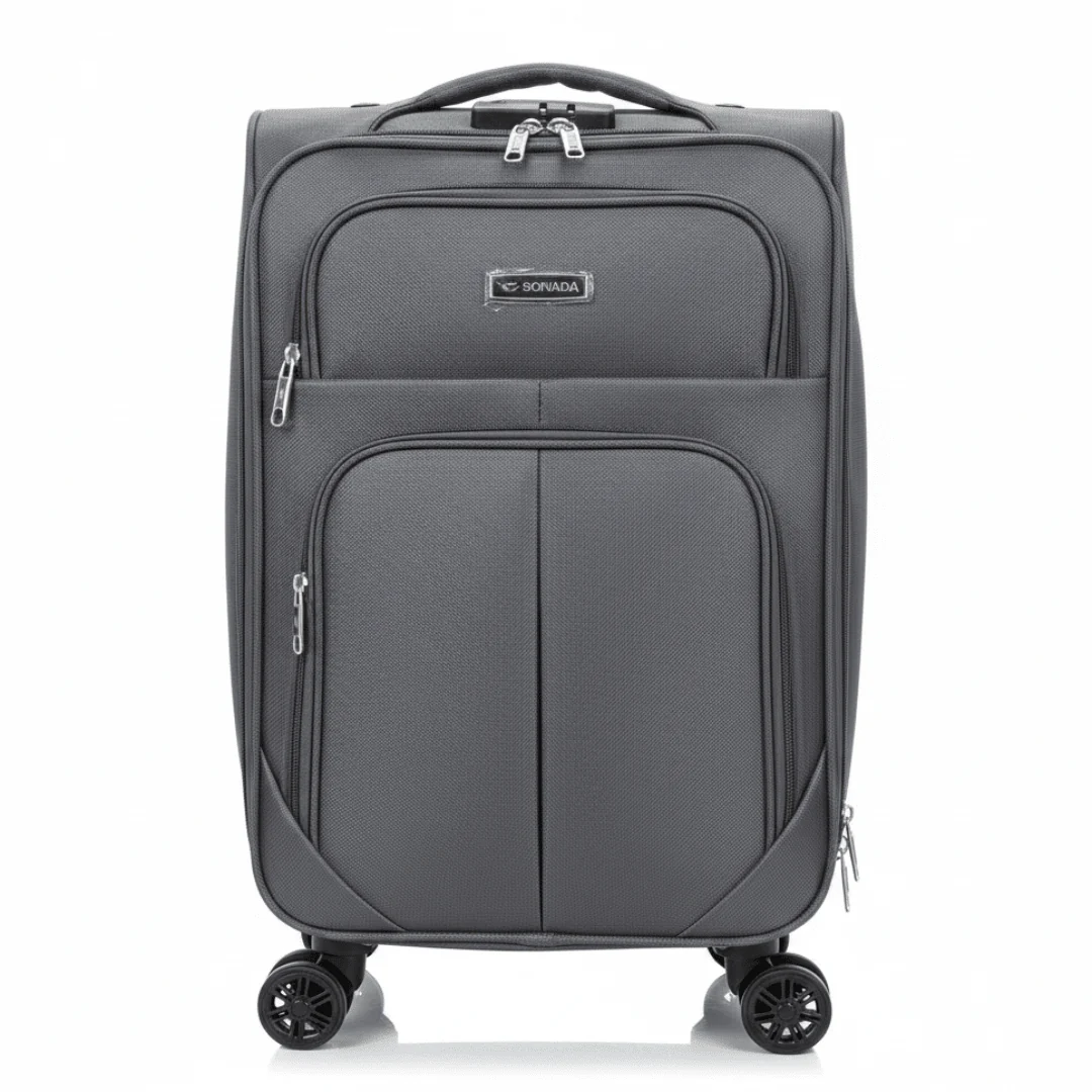 Sonada Polyester Trolley Bag | 8-Wheel Spinner | Lightweight Carry-On | 20 Inch |