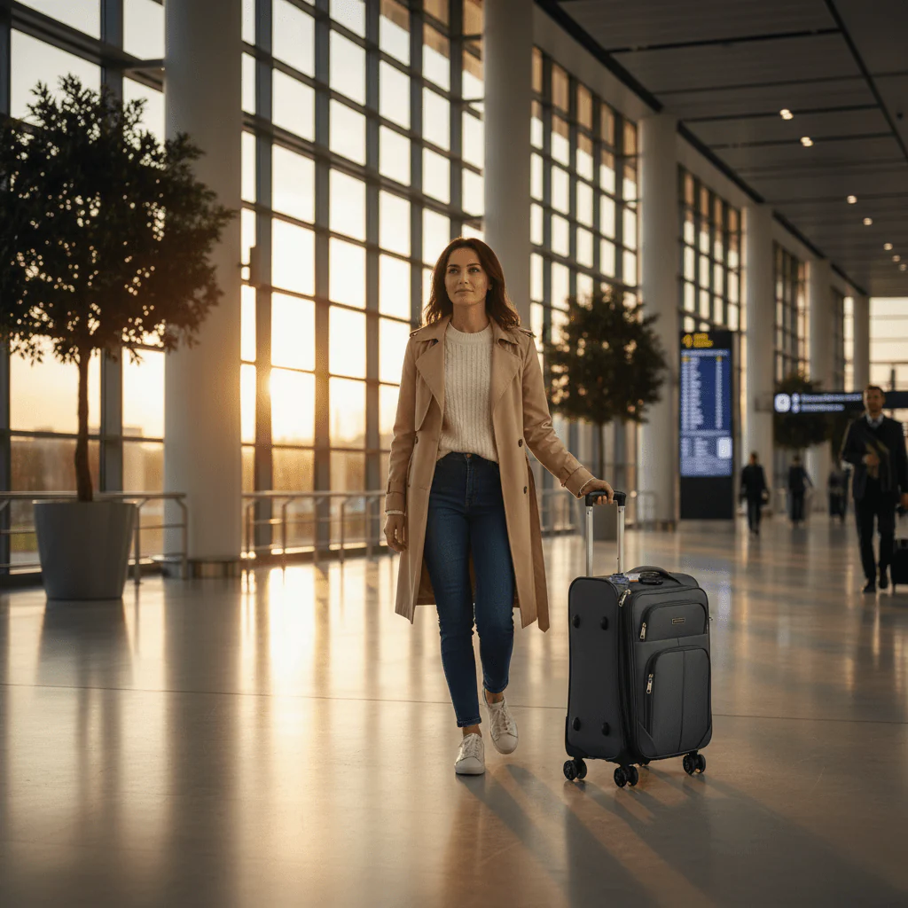 Sonada Polyester Trolley Bag | 8-Wheel Spinner | Lightweight Carry-On | 20 Inch | - Image 2