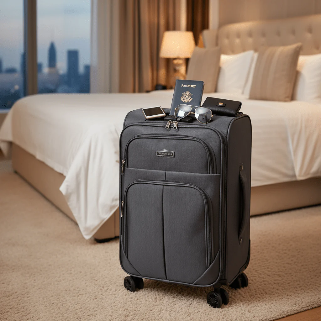 Sonada Polyester Trolley Bag | 8-Wheel Spinner | Lightweight Carry-On | 20 Inch | - Image 3