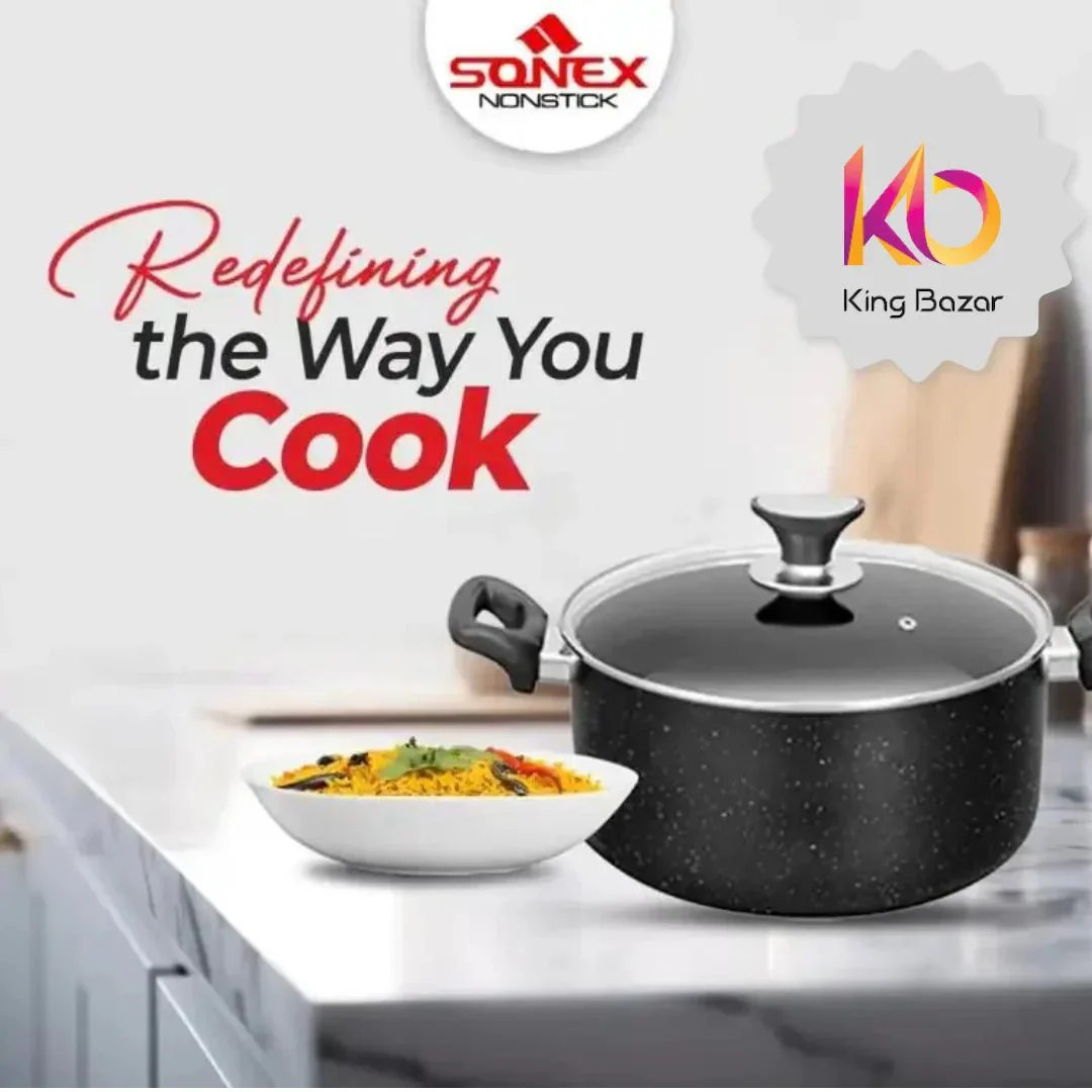 SONEX Classic Casserole 32cm Super Strong Non-Stick - Image 2