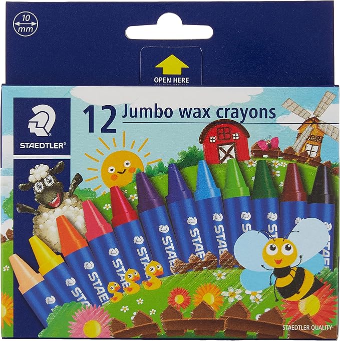Staedtler Noris Club Jumbo wax crayon (Set of 12 colors) by Steadtler