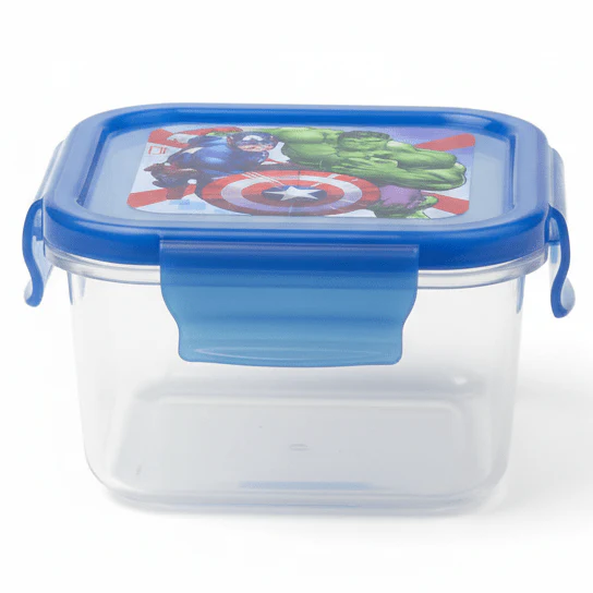 Stor Avengers Plastic Food Container Blue 220ml Kids Snack Box Small Lunch Storage Container
