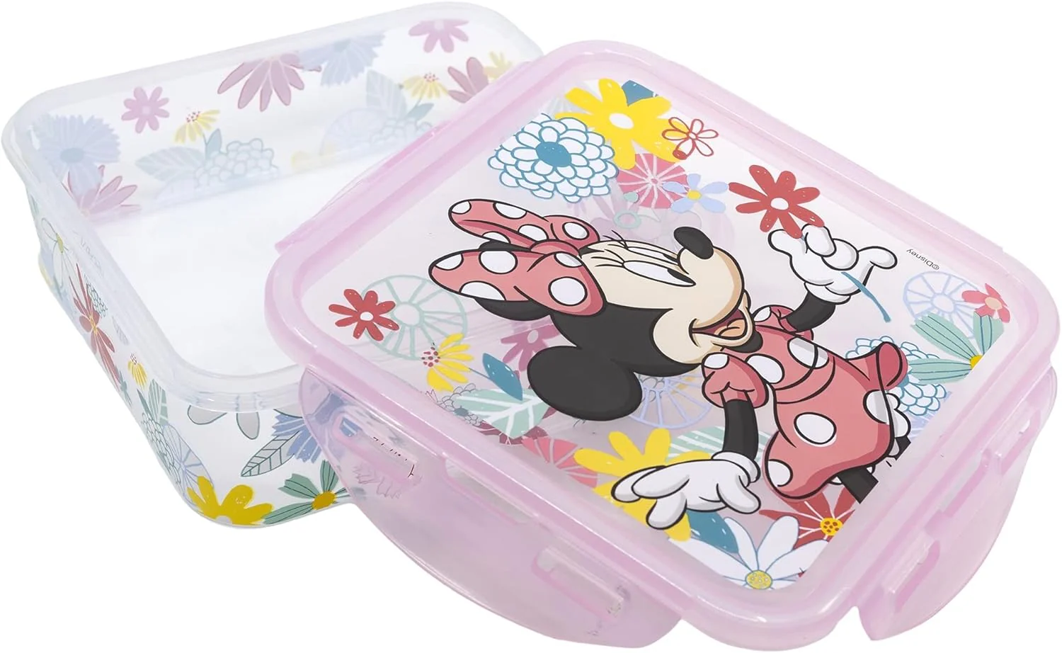 STOR Square Hermetic Food Container 750ml, Minnie Mouse Spring Look - Image 3