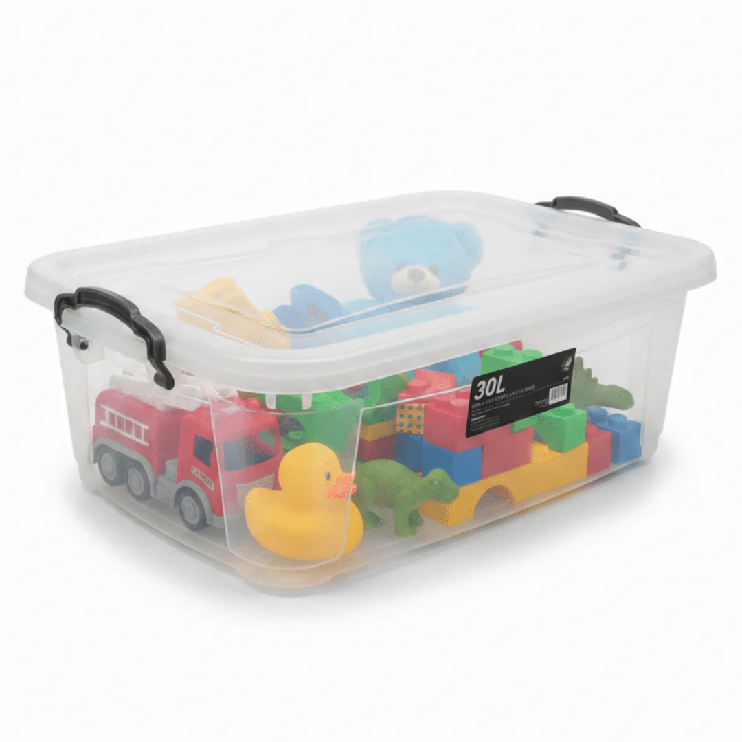 Storage Box 30L with 6 Wheels | L63 × W40.5 × H21 cm