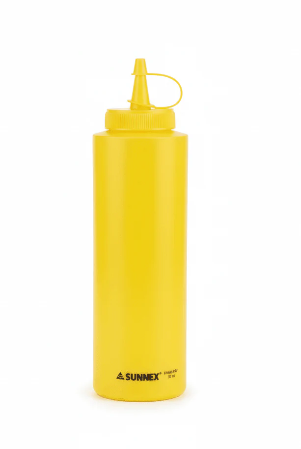 Sunnex Plastic Sauce Squeeze Bottle 120oz, Yellow