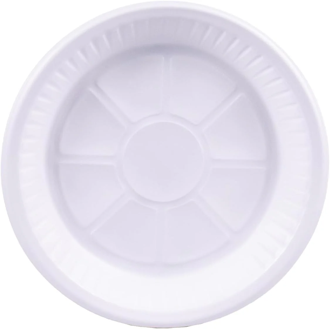 Sunny 25pcs Disposable Plain Plastic Plates 9" - Image 2