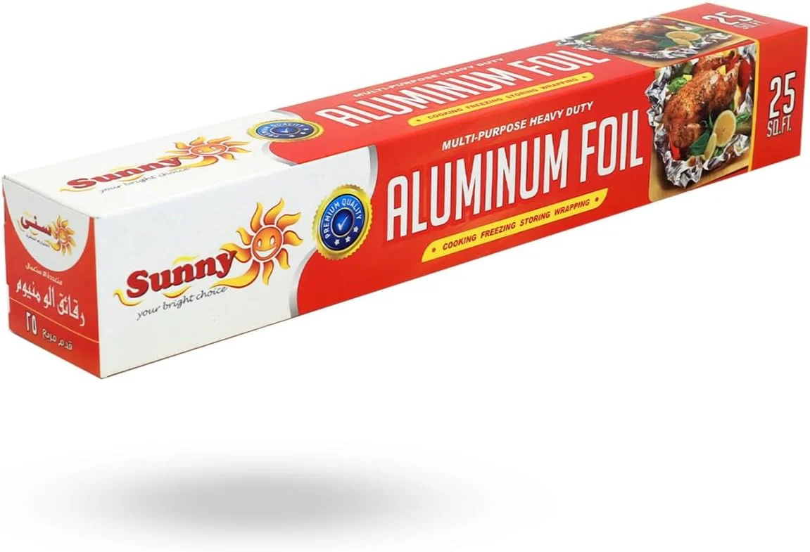 Sunny Multi-Purpose Heavy Duty Aluminium Foil 30cm Width, 25sq.ft, Cooking-Storing-Wrapping