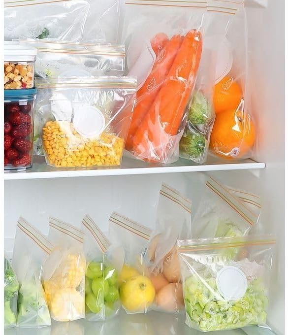 Sunny Zipper Bags 16.5cm*18cm, 50 Bags, Extra Thick, Easy Lock&Open, Oxo-Biodegradable - Image 2