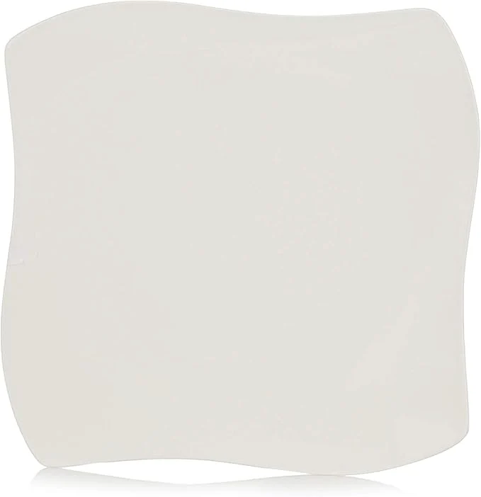 Symphony Wave Plate, 24 X 2.5 Cm - White