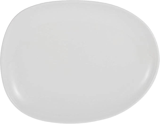 Symphony White Pebble Serving Platter, 218 x 172 20 cm