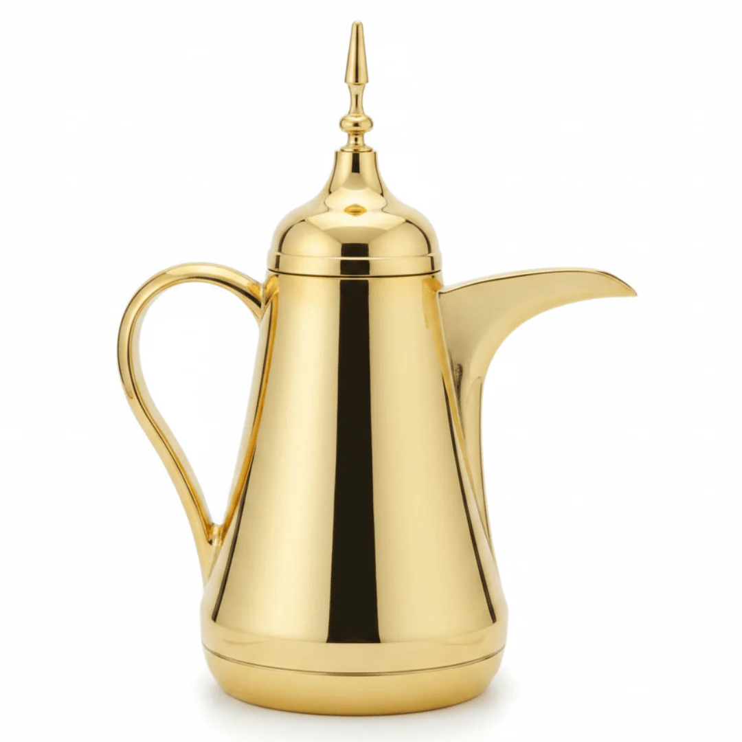 Taknas Arabic Dallah Vacuum Flask 0.6L – Gold