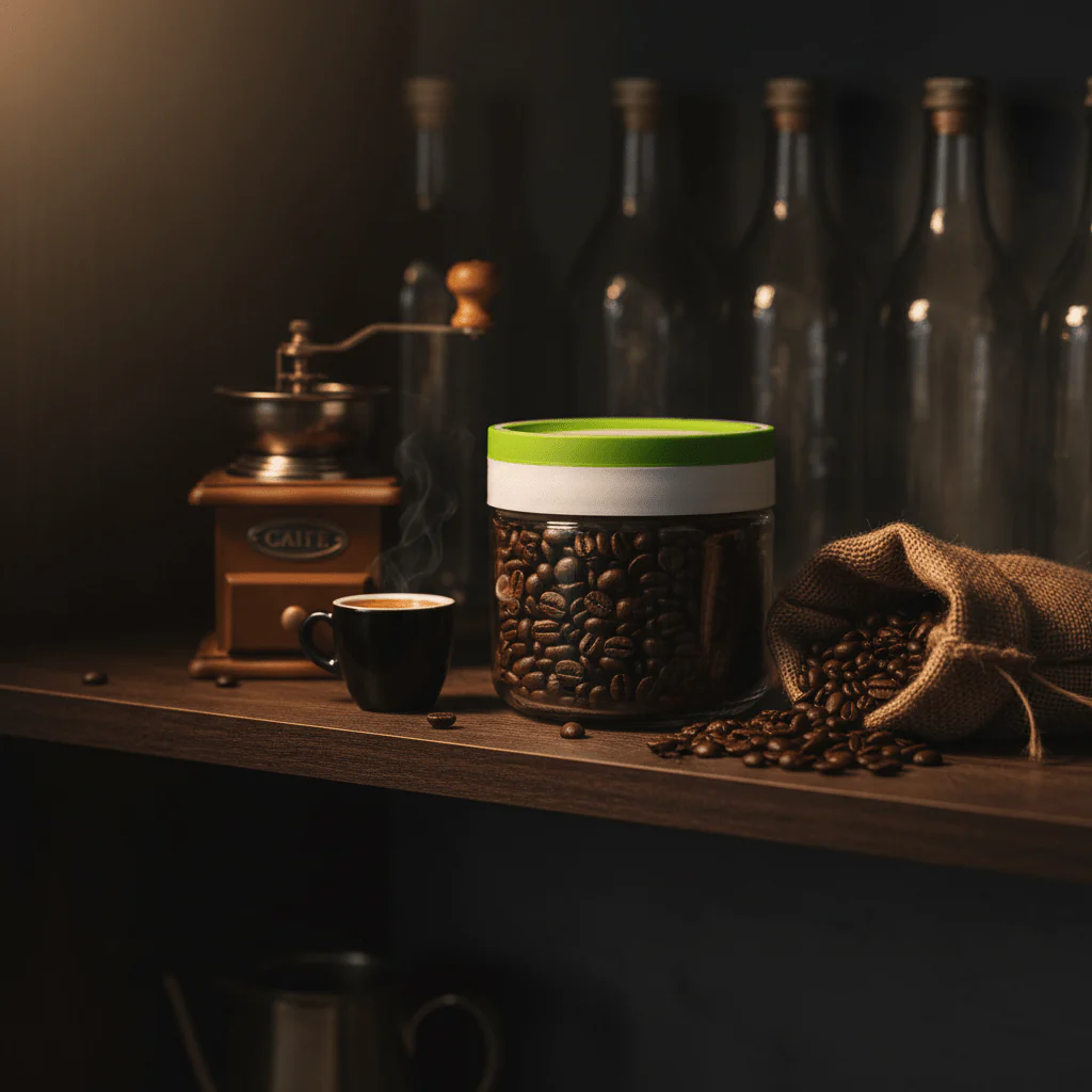 Titiz Fourlines Borosilicate Glass Storage Jar with Non-Spill Airtight Plastic Lid – 300ml | Green / Blue / Red / Black - Image 4