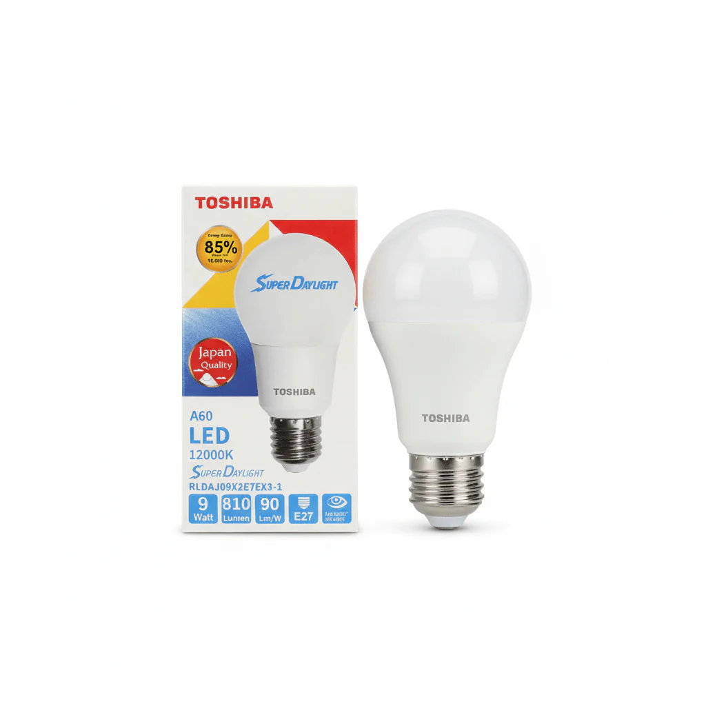 Toshiba 9W Led Bulb Super Day Light E27 - Image 2