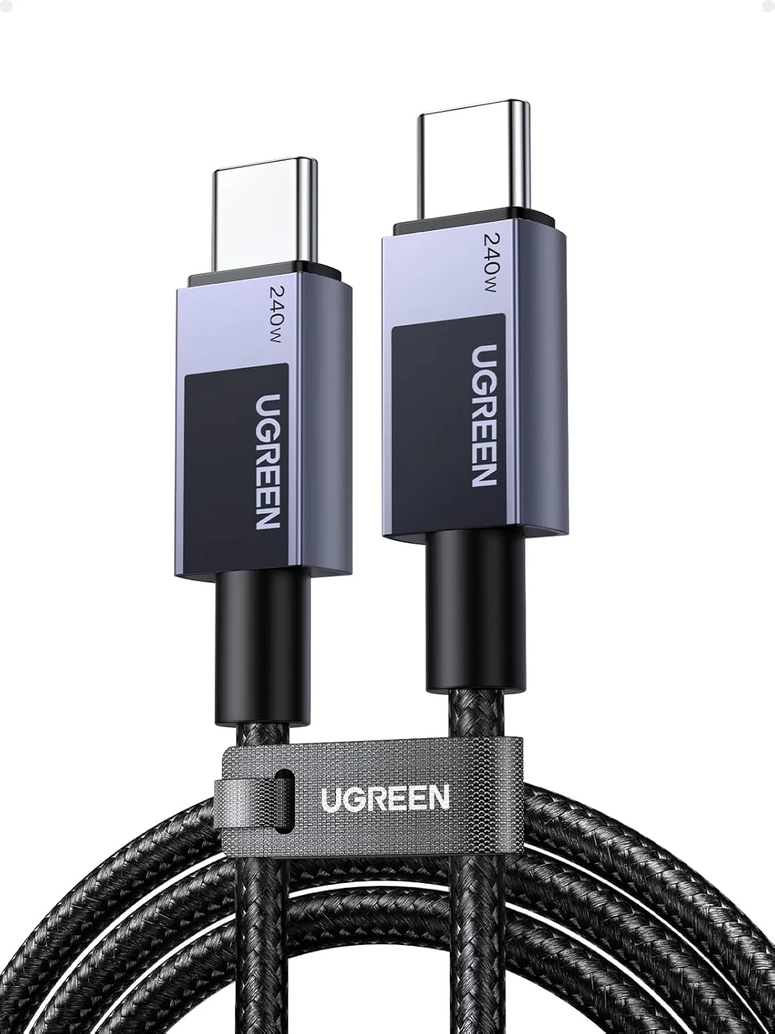 UGREEN USB-C to USB-C PD Fast Charging Cable 1 Meter, Charging & Data Sync, 240W Max Power, Space Grey- L513