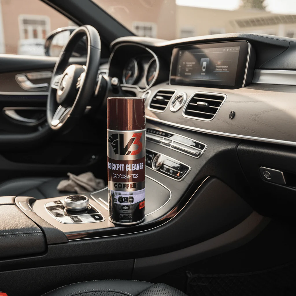 V3 Cocokpit Cleaner Car Cosmetics Coffee-450ml - Image 2