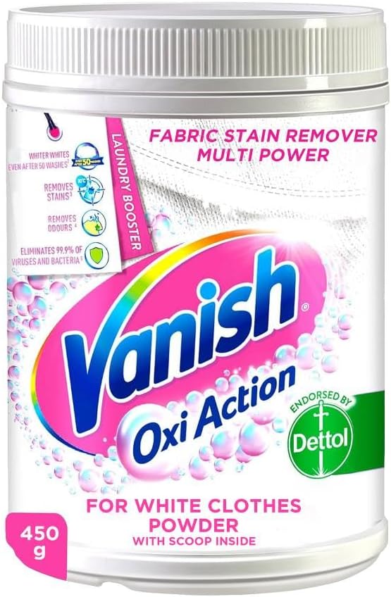 Vanish Oxi Action Stain Removal Powder Crystal White 450 gm