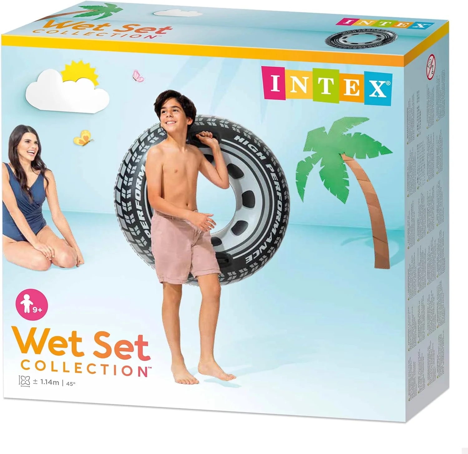 Intex Hi-Performance Inflatable Tire Tube Ring – 114 cm - Image 3
