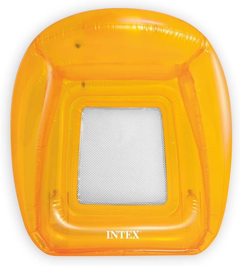 Intex Transparent Mesh Lounge Float – Assorted Colors | 104 × 102 cm