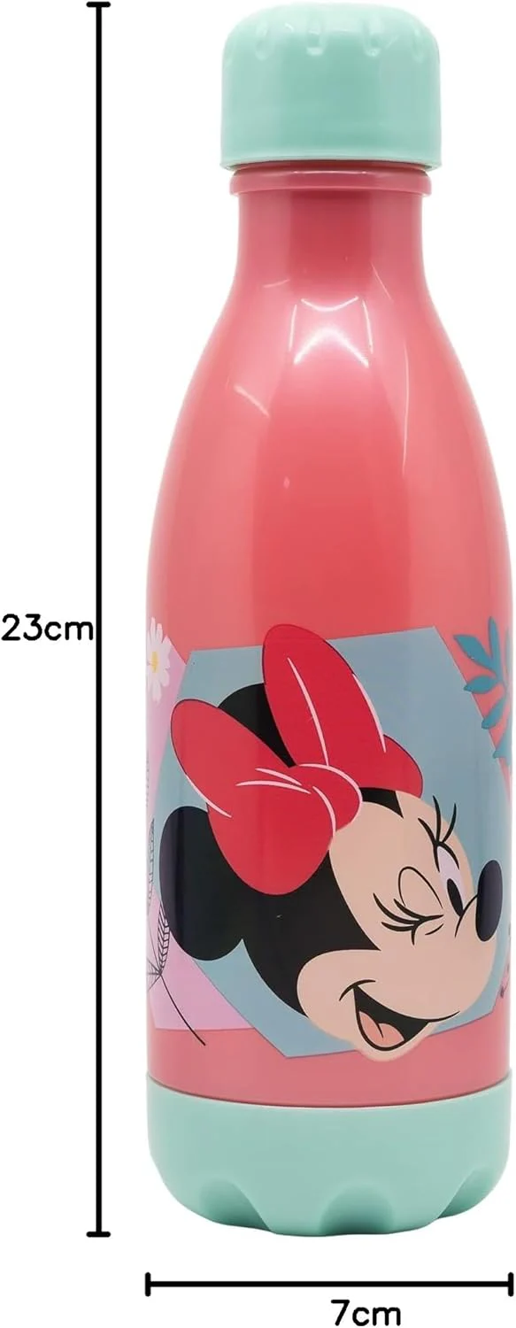 AKDC Water Bottle Plastic reutilizable Minnie Mouse Pink 560ml - Image 3