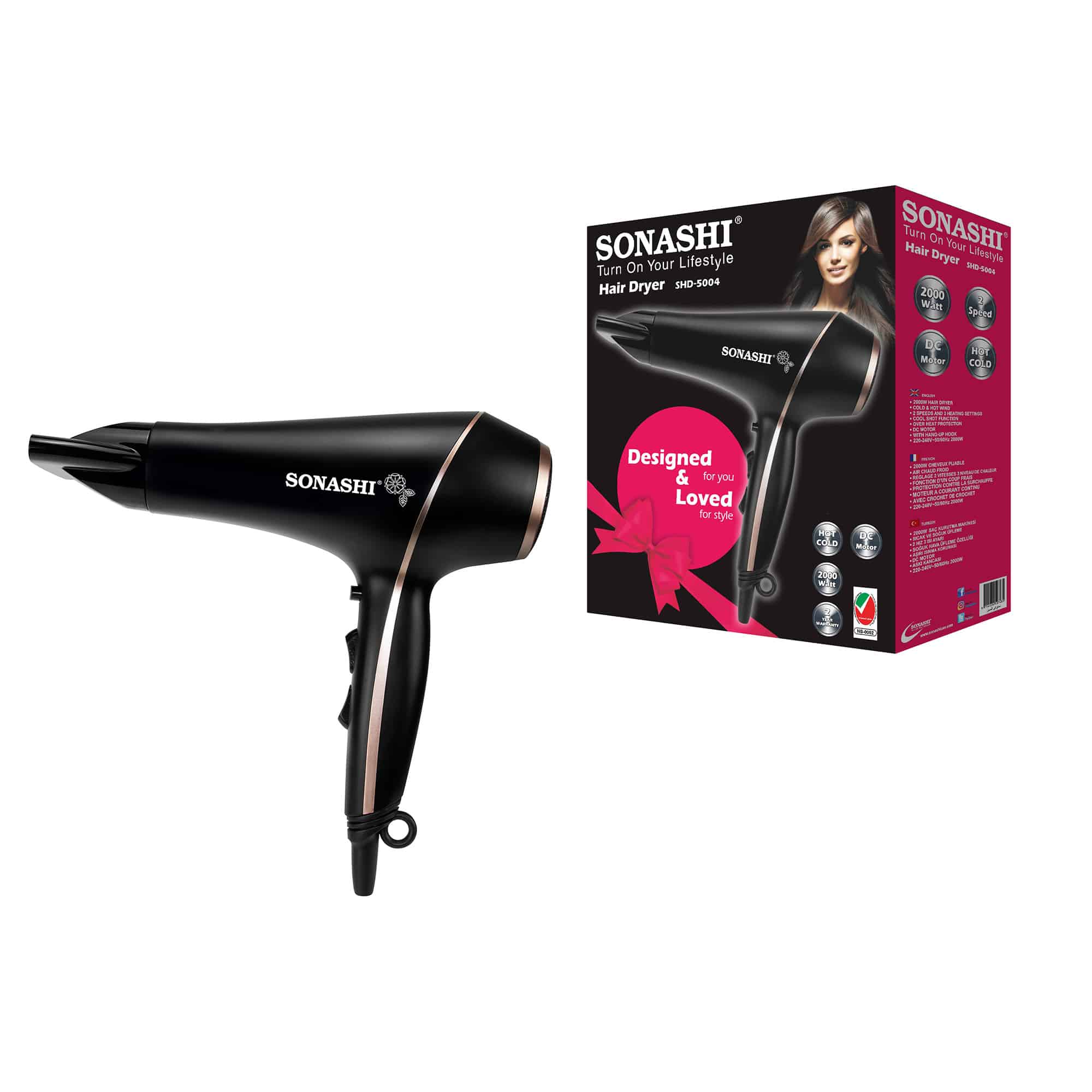 Sonashi Hair Dryer SHD-5004 - Image 4