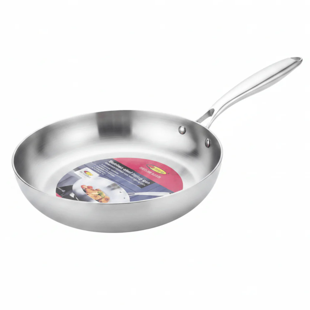 Yuniverse Stainless Steel Frying Pan ( 20/22/24/26/28 cm ) - Image 3