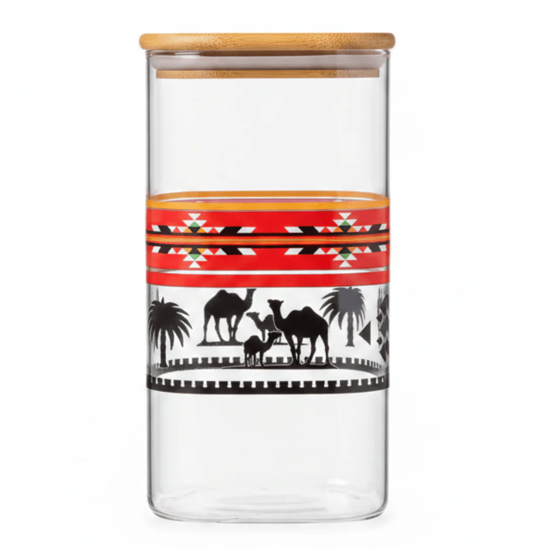 Yuniverse Rectangle Glass Jar with Bamboo Lid | 950ml,1200ml | - Image 5